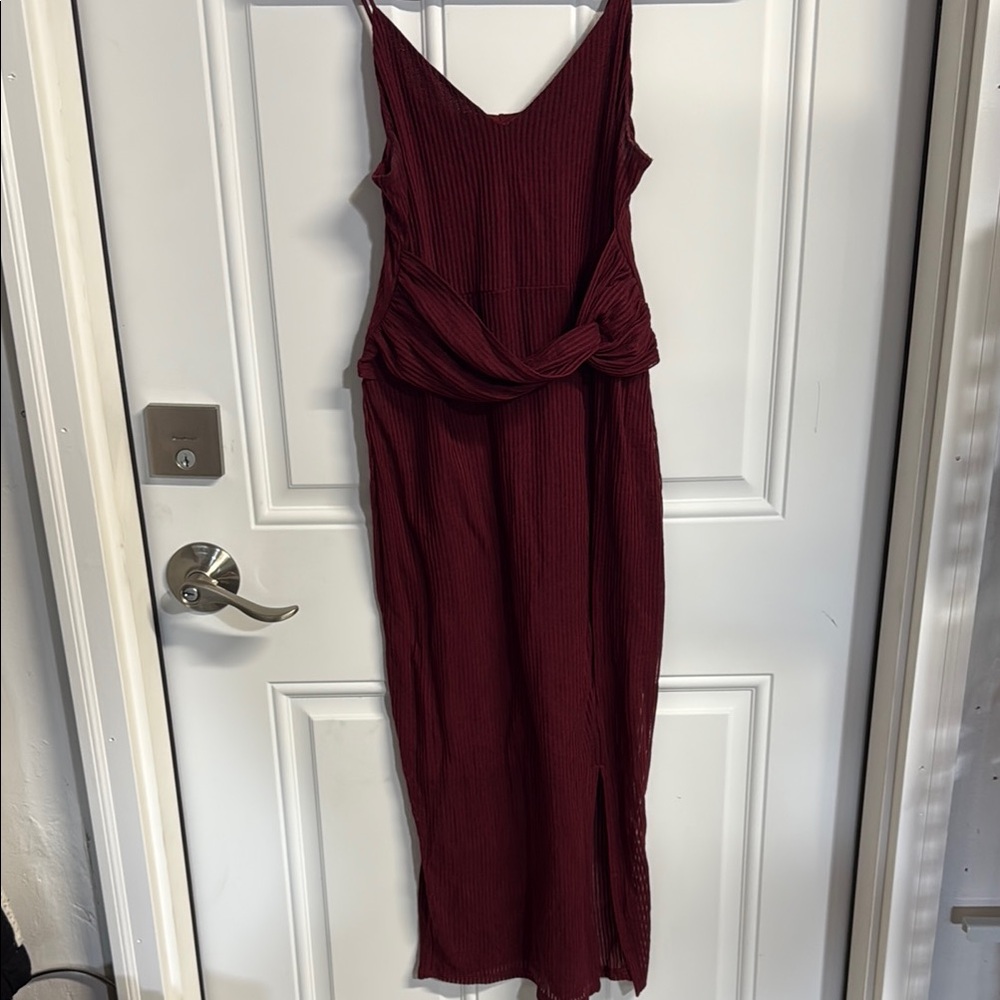Express Red Midi Dress